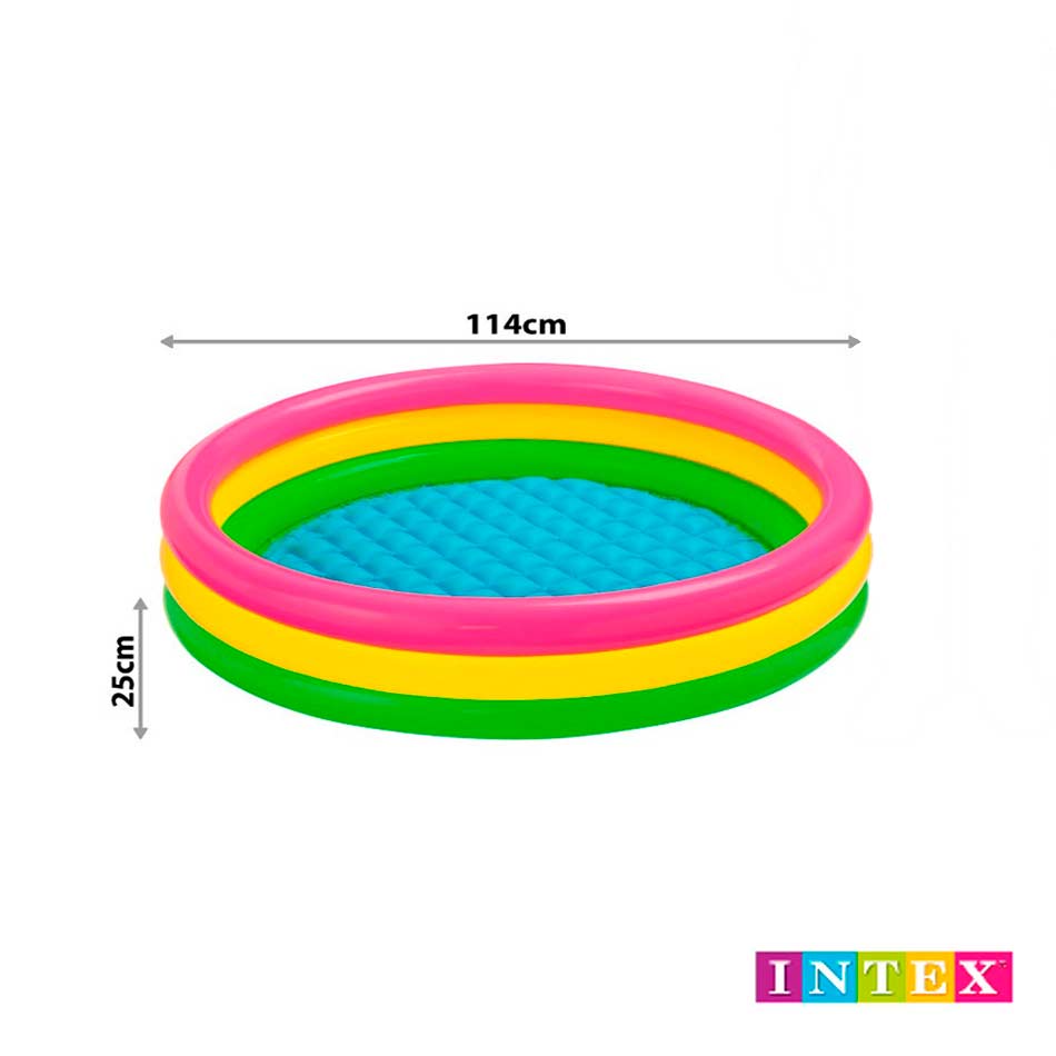 Piscina Inflable Tricolor 25x114cm 131L Intex 57412NP