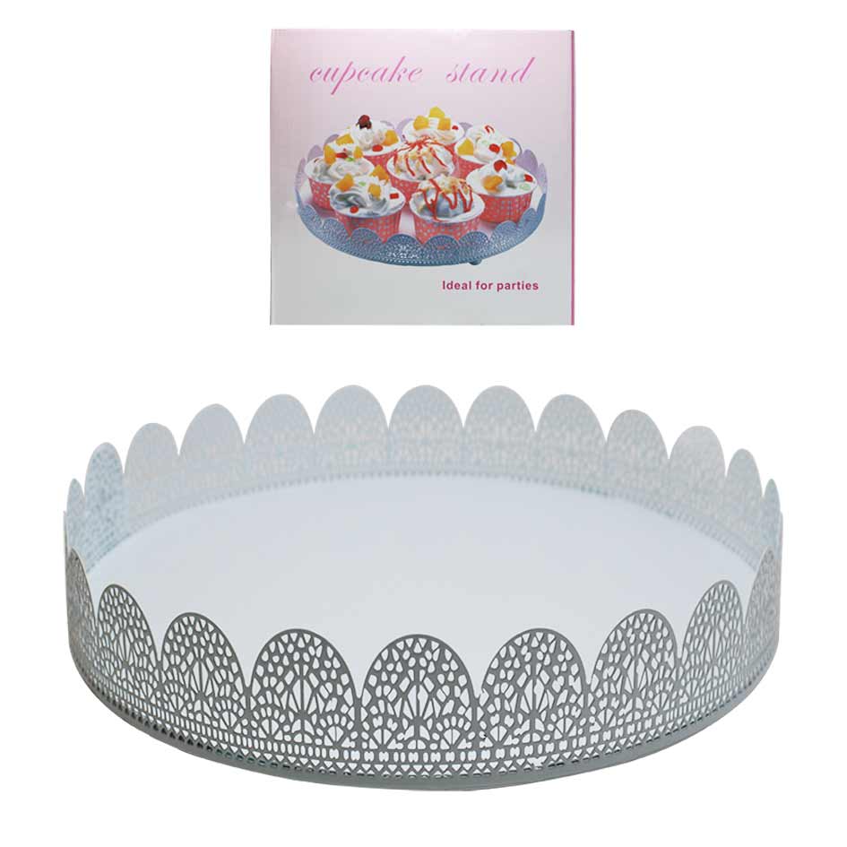 Bandera Porta Cupcake Redonda Metal Mia-5085