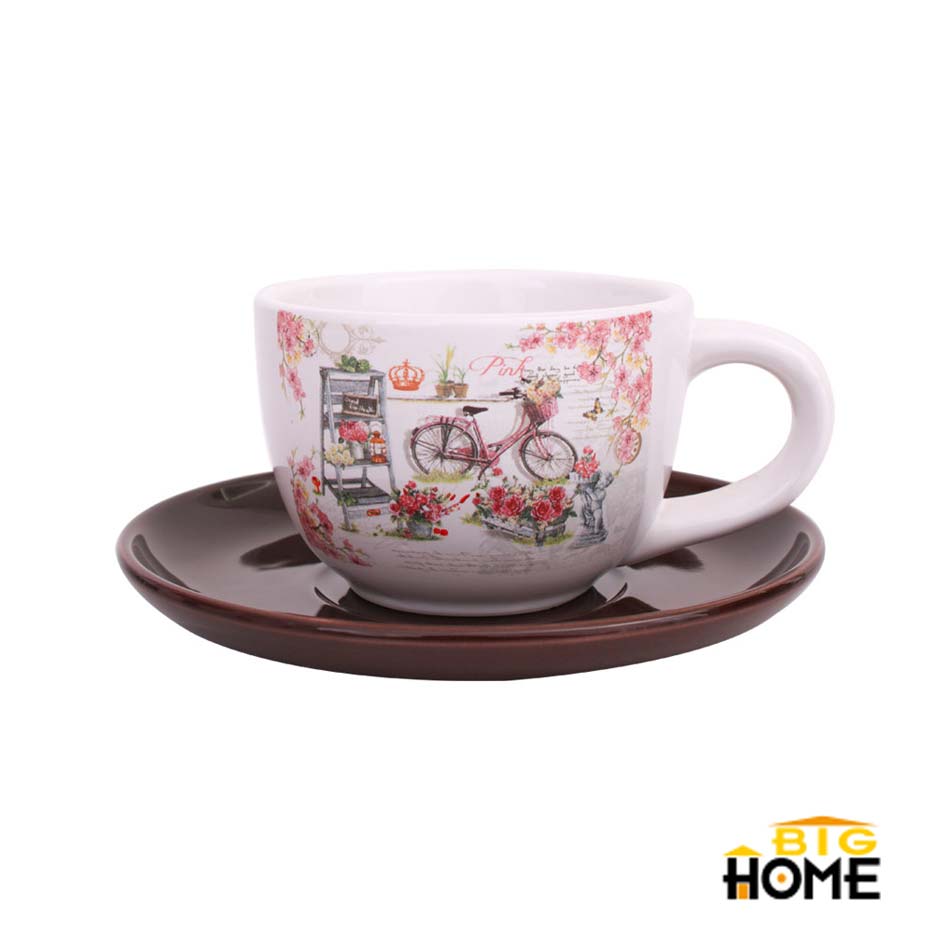 Taza Con Plato Big Home Dolom Hc127-G Bici