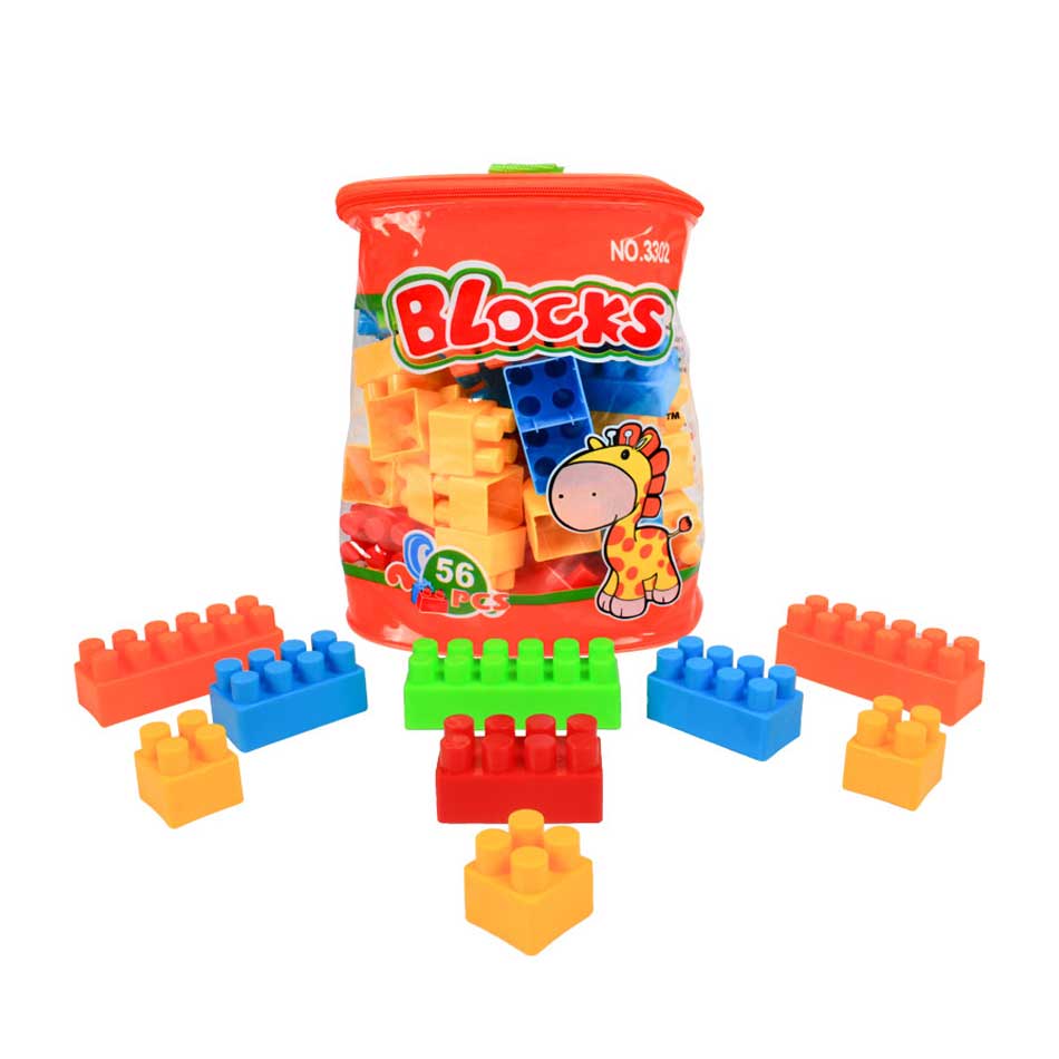 Bolsa Bloques De Construcción 56 Piezas 3302
