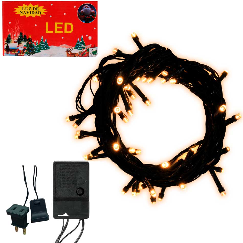 Luces Navidad Led Arroc C/V 100L Mia-4687Am100 Calida