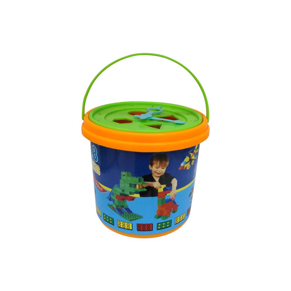 Balde Didactico C/Lego 48 Piezas Ta-3827