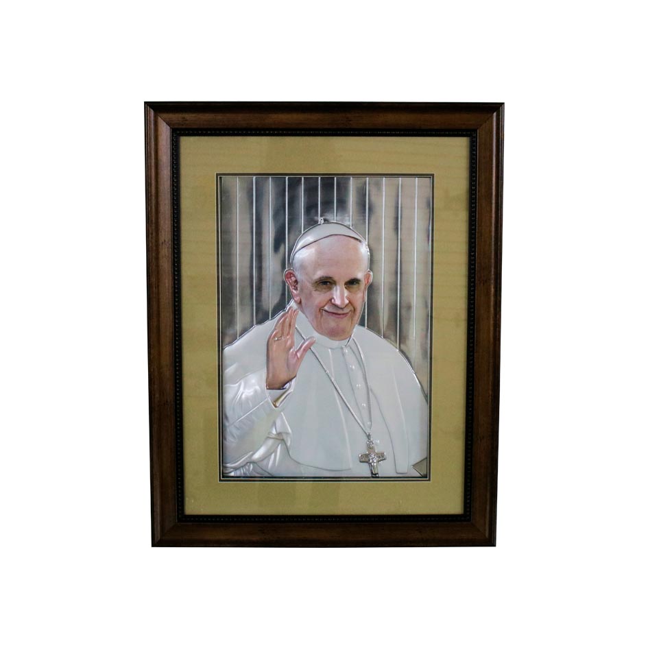 Cuadro Papa Francisco Vertical 59X75Cm Xs221