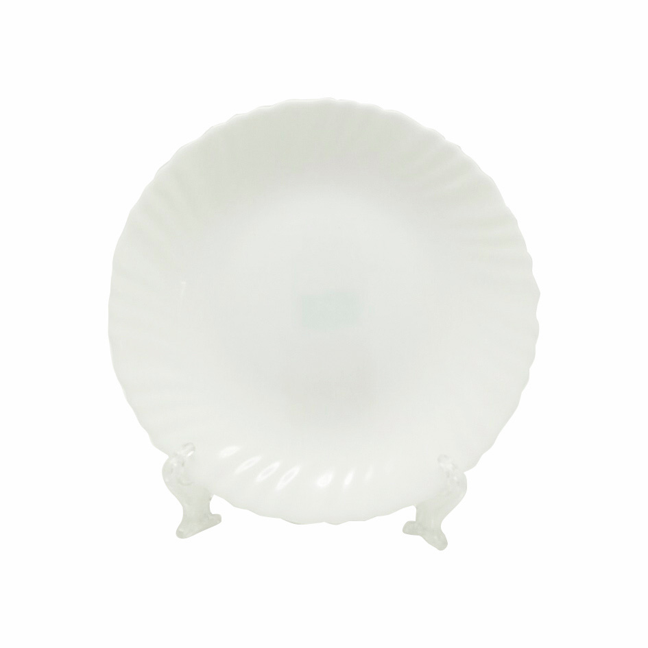 Plato Tendido Opal Redondo Labrado 7.5" Big Home Blanco LHP75/6