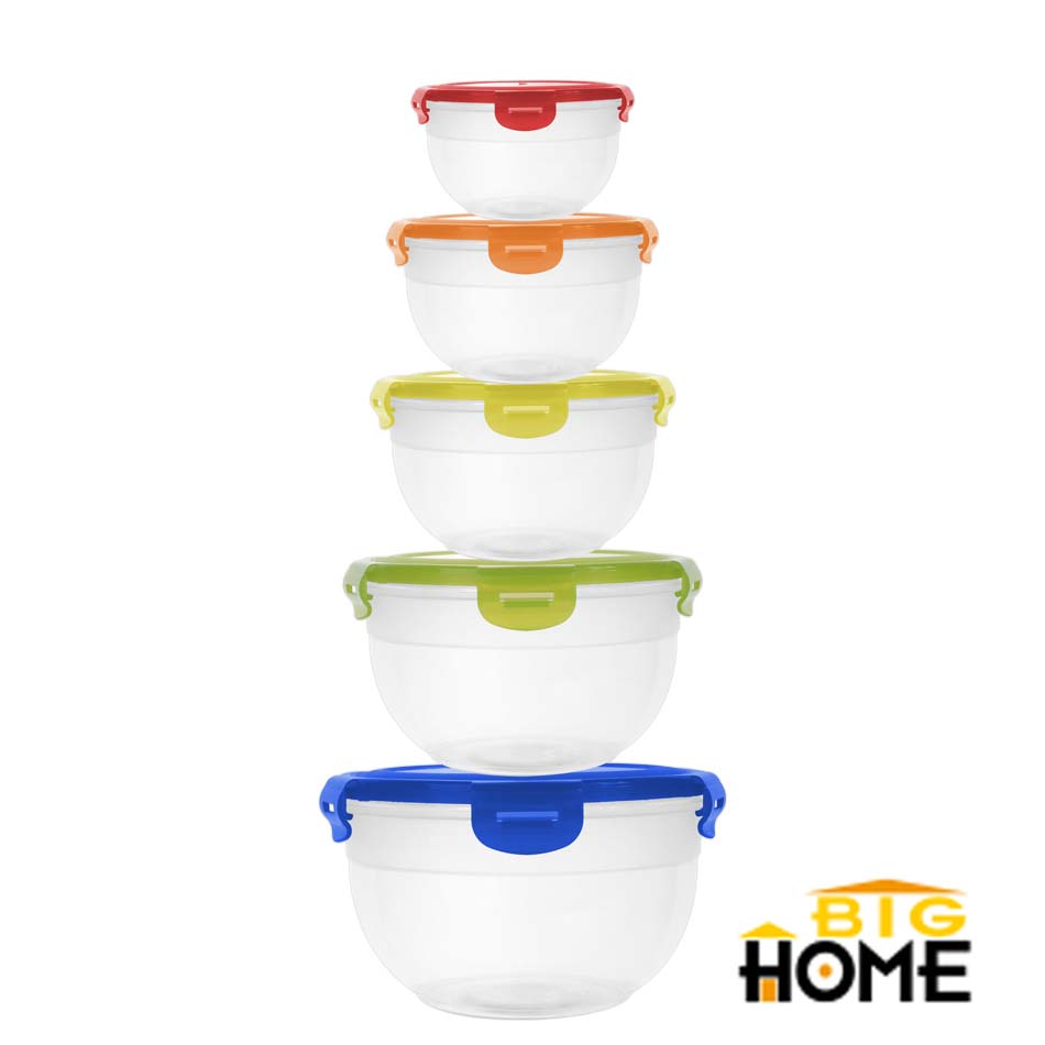 Repostero Plástico Redondo 5 Piezas Big Home Flb12345