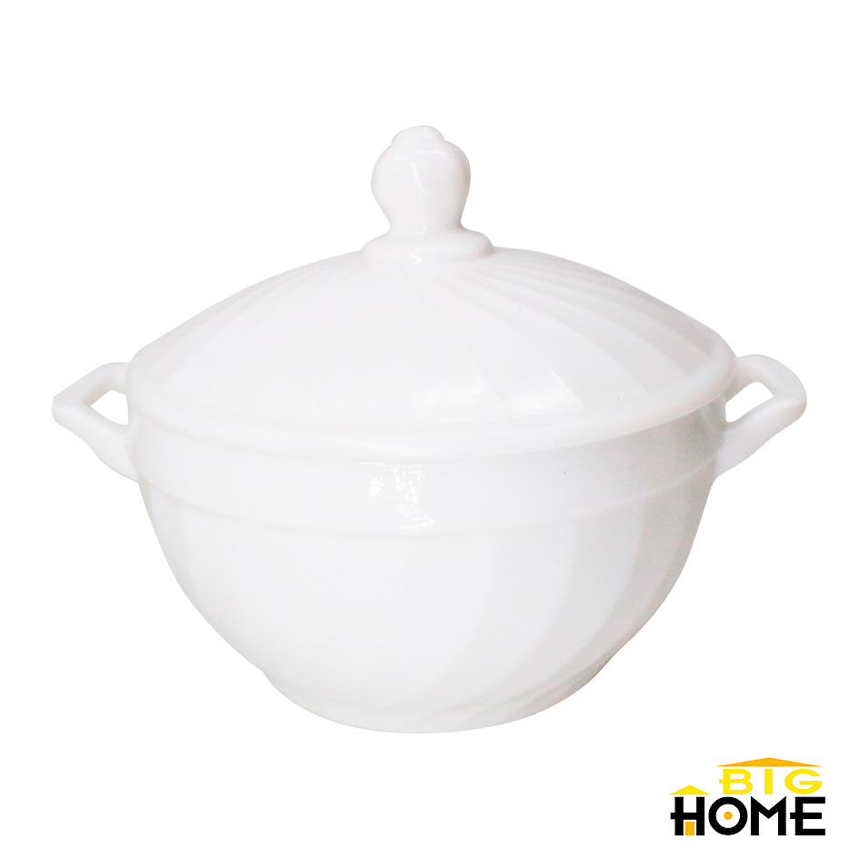 Sopera con Tapa Opal Redonda 600ml Big Home Blanca XSEW55/1+1
