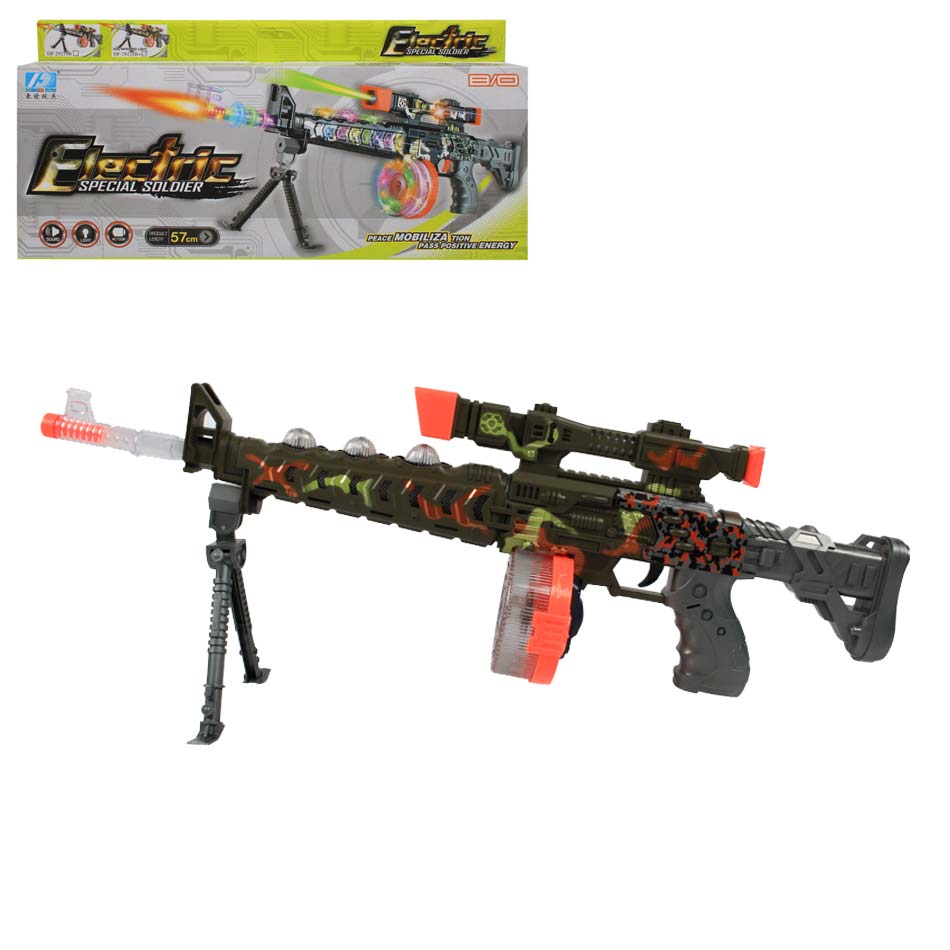 Metralleta Electric C/Luces-Son Df-29218B+