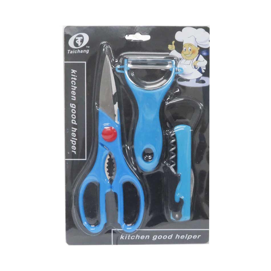 Set Cocina 3 Piezas Tijera, Pel, Dest Big1046