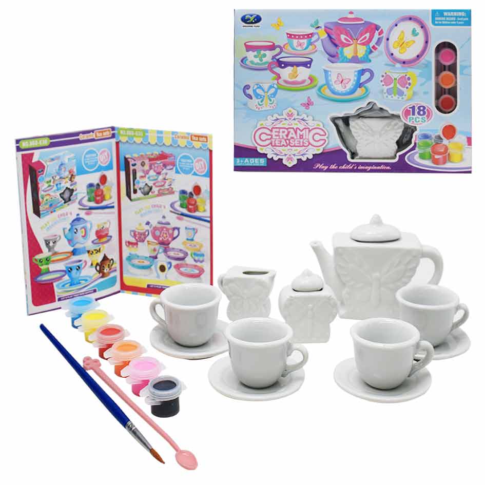 Juego De Pintura En Ceramica 18 Piezas 868E35