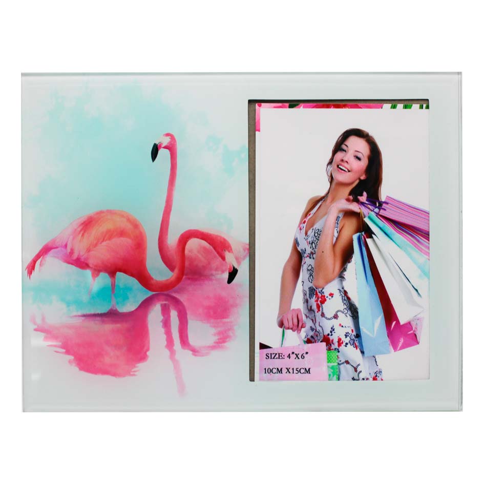Porta Retrato Vidrio Flamenco 10Cm X 15Cm Mia-7705