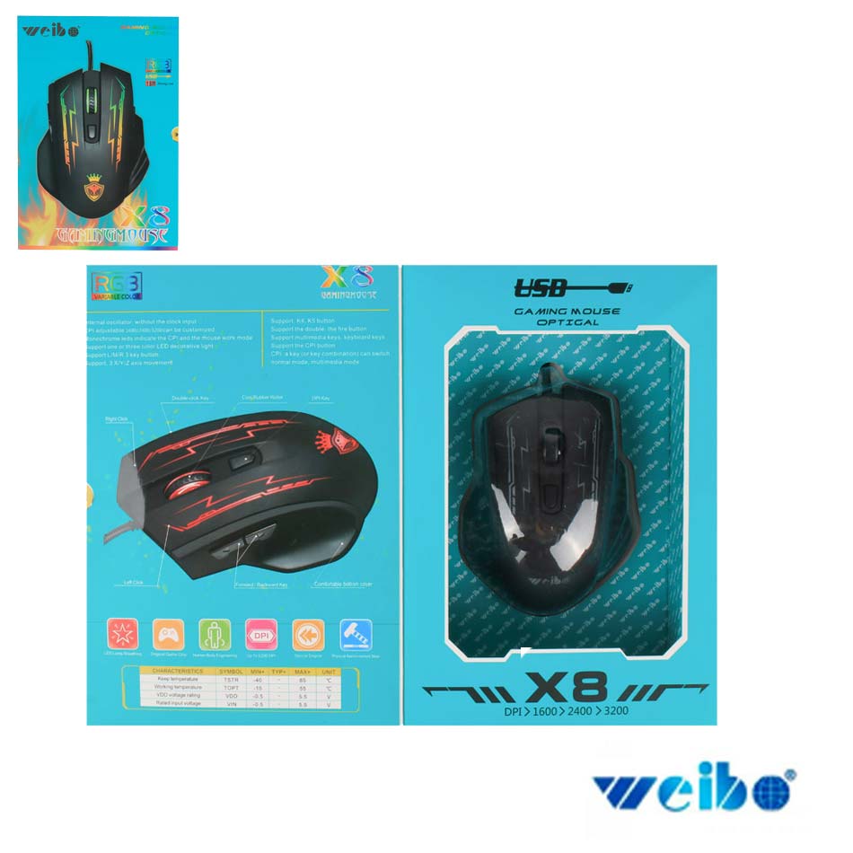 Mouse Gamer Weibo Mia-9029