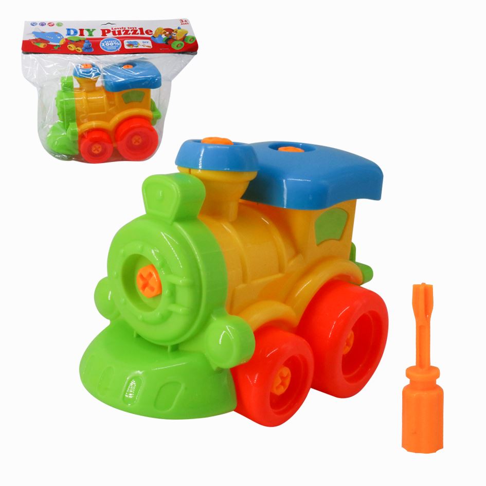 Tren Plastico Armable Con Destornillador 5009B