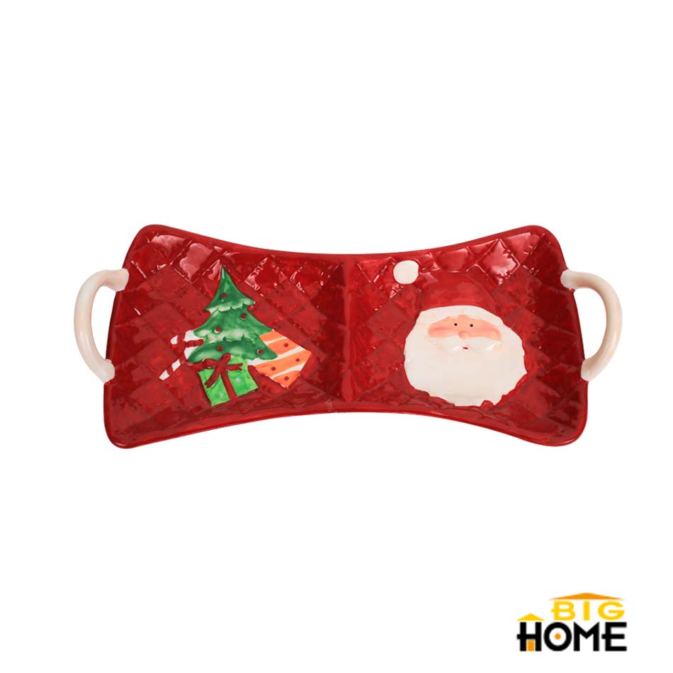 Bandeja Para Piqueos Navideña Dolomita Ch03-18