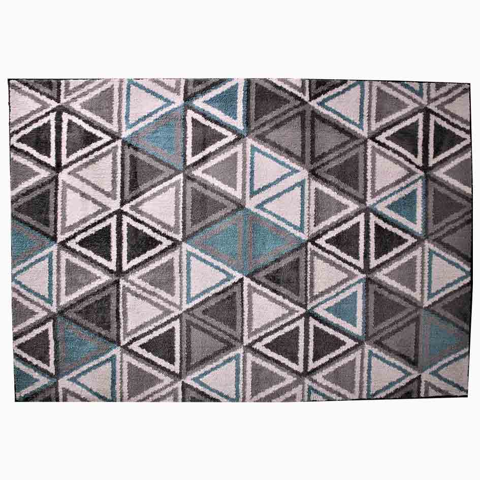 Alfombra Poliéster Para Sala Diseño De Triangulos 1,2Mx1,8M | Da9016