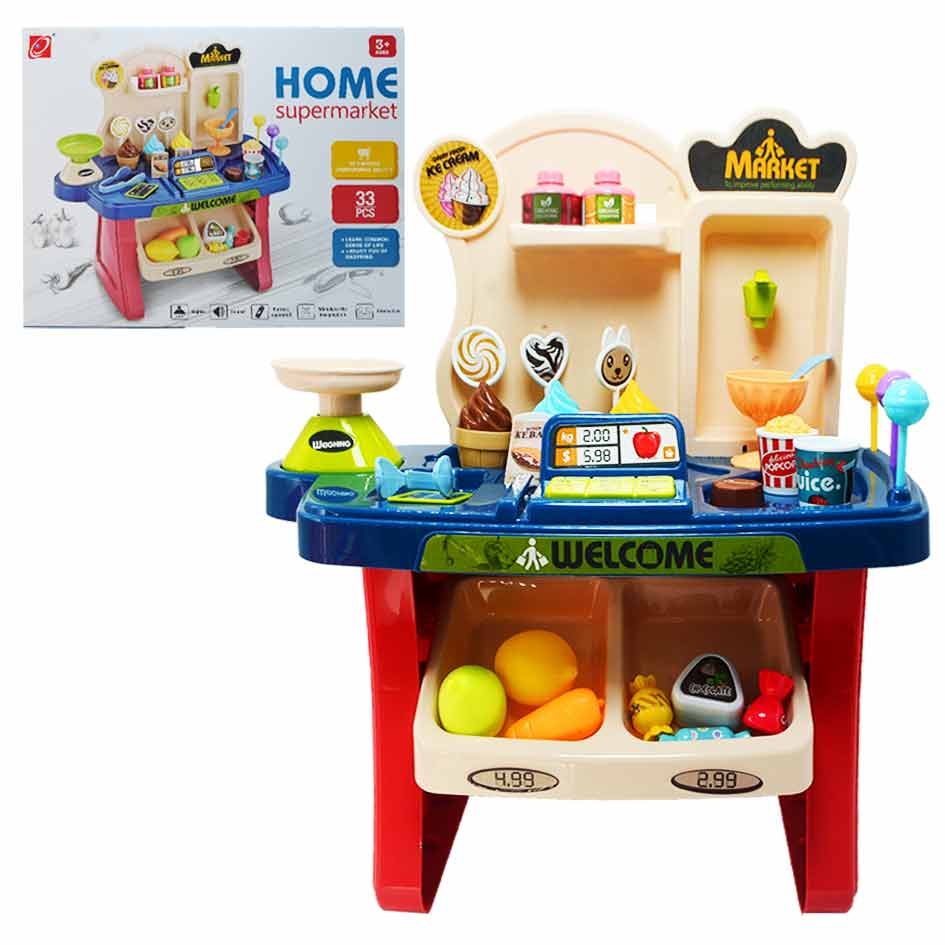 Mini Supermarket Con Accesorios Home 33 Piezas 668-73