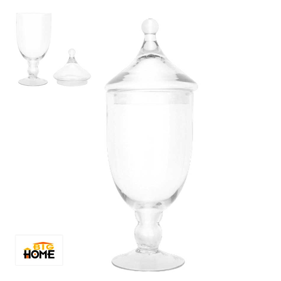 Jarrón Vidrio Big Home Con Tapa Mv1177