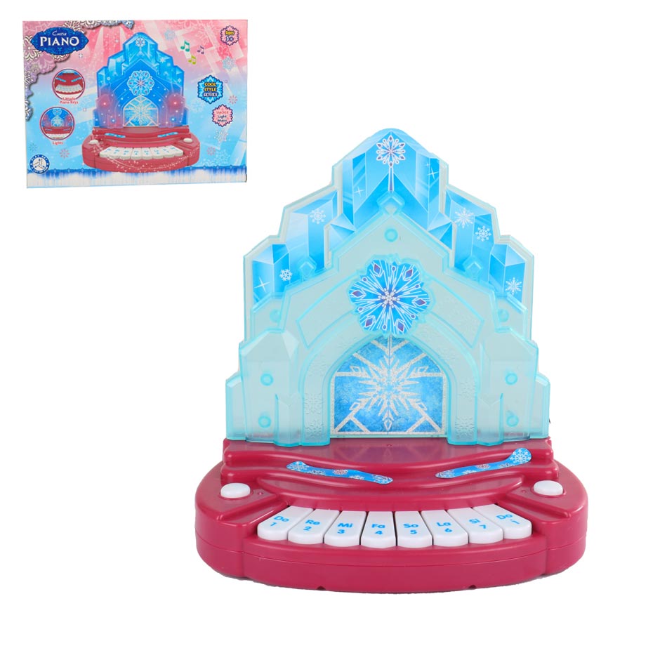 Piano Infantil Castillo De Hielo Con Sonidos 01878