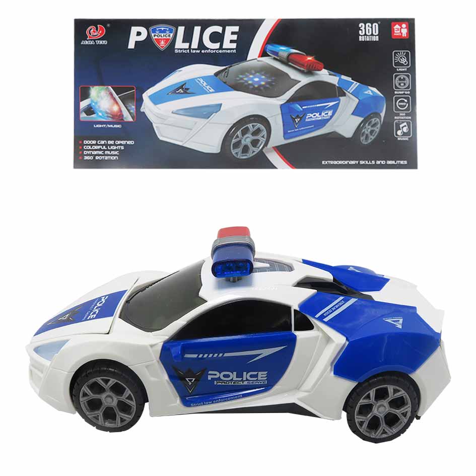 Carro Policia Con Luces Y Sonido | 8811-13