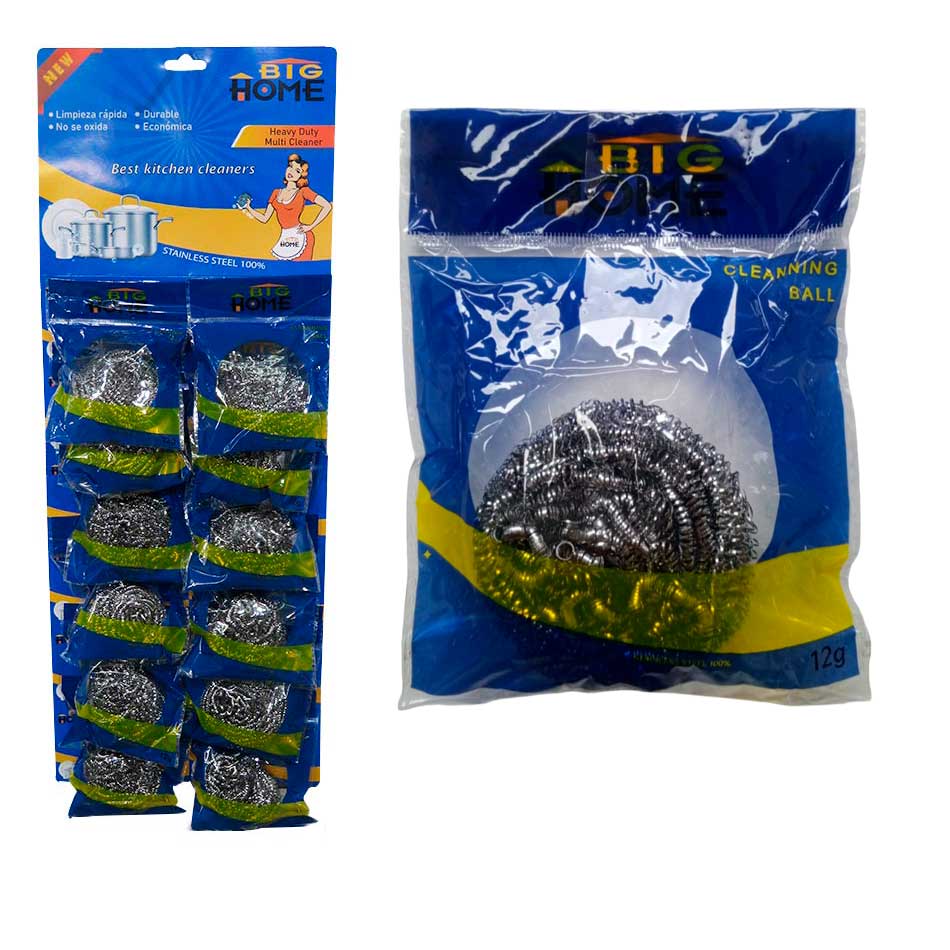 Estropajo Multiuso Big Home 12G Bh001