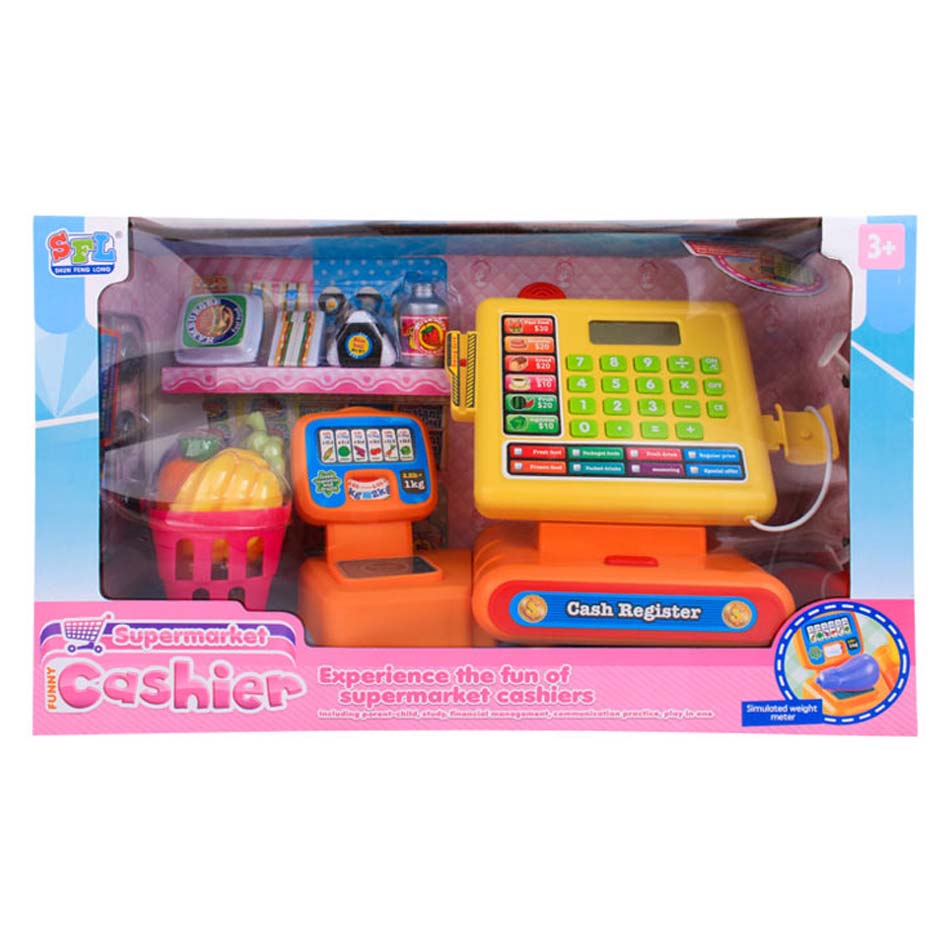 Caja Registradora Supermarket Cashier Con Canasta 16829B