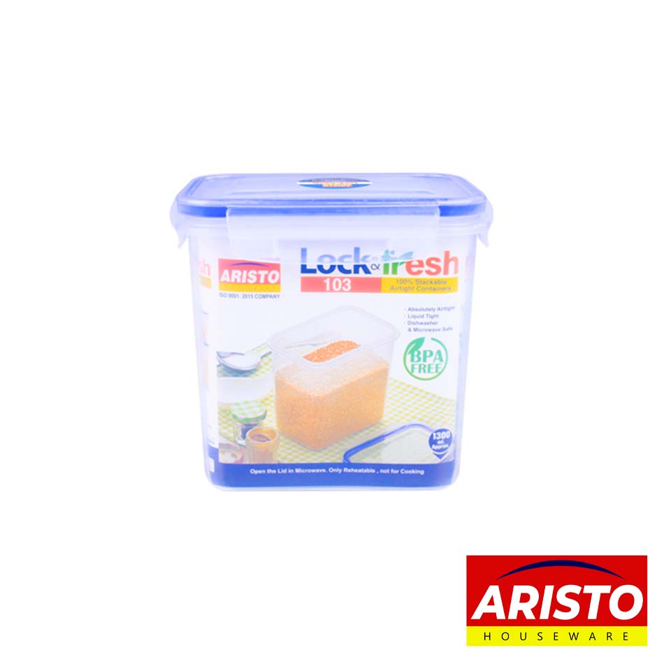 Repostero Plástico Cuadrado 1300Ml Aristo 502271
