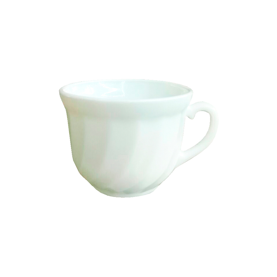 Taza Opal Redonda Labrada 190ml Big Home Blanca XWB1906