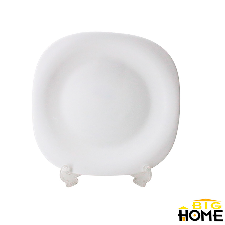 Plato Tendido Opal Cuadrado 8.5 pulgadas Big Home Blanco FFP85/6