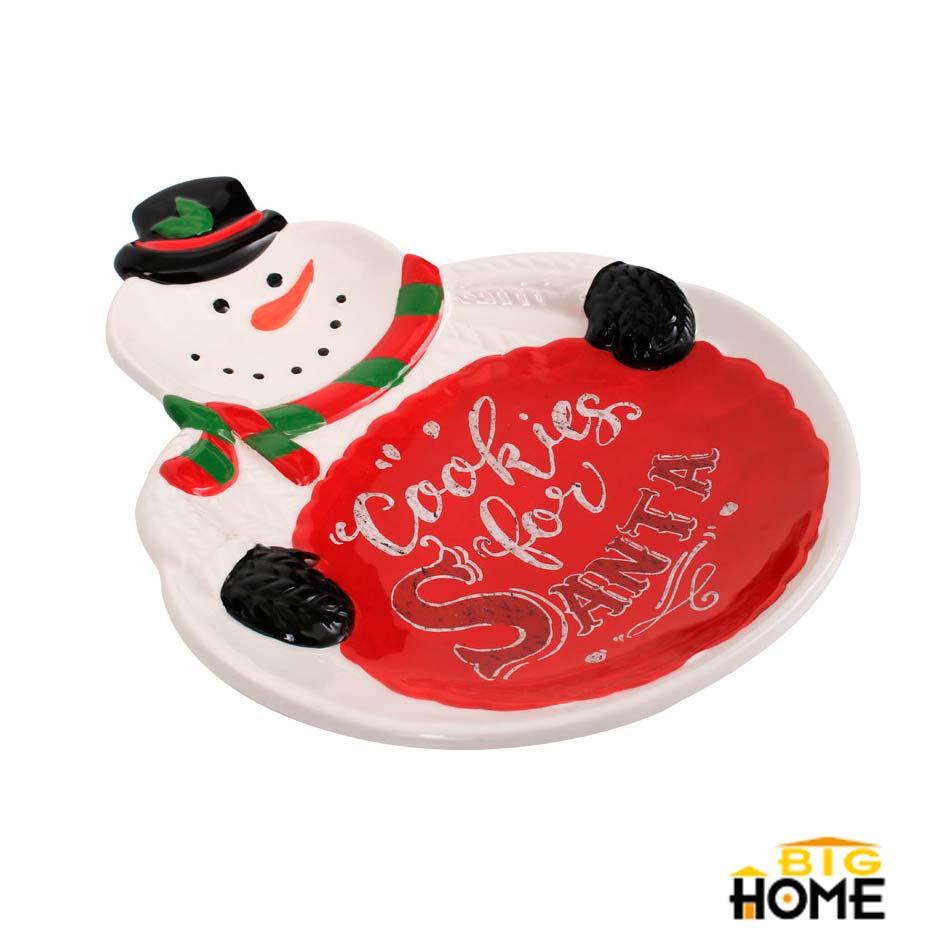 Plato Big-Home Dolo Navidad Muñeco Uy17418-2