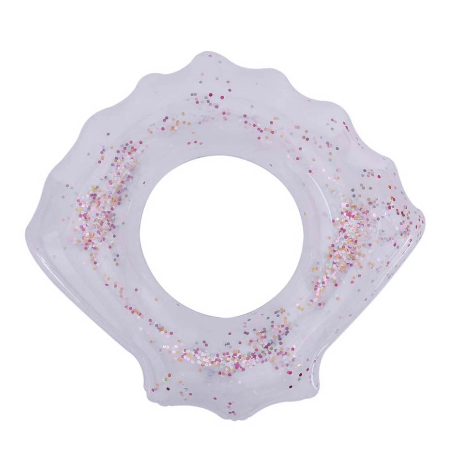 Flotador Con Brillos En Forma De Concha 80Cm Miap10