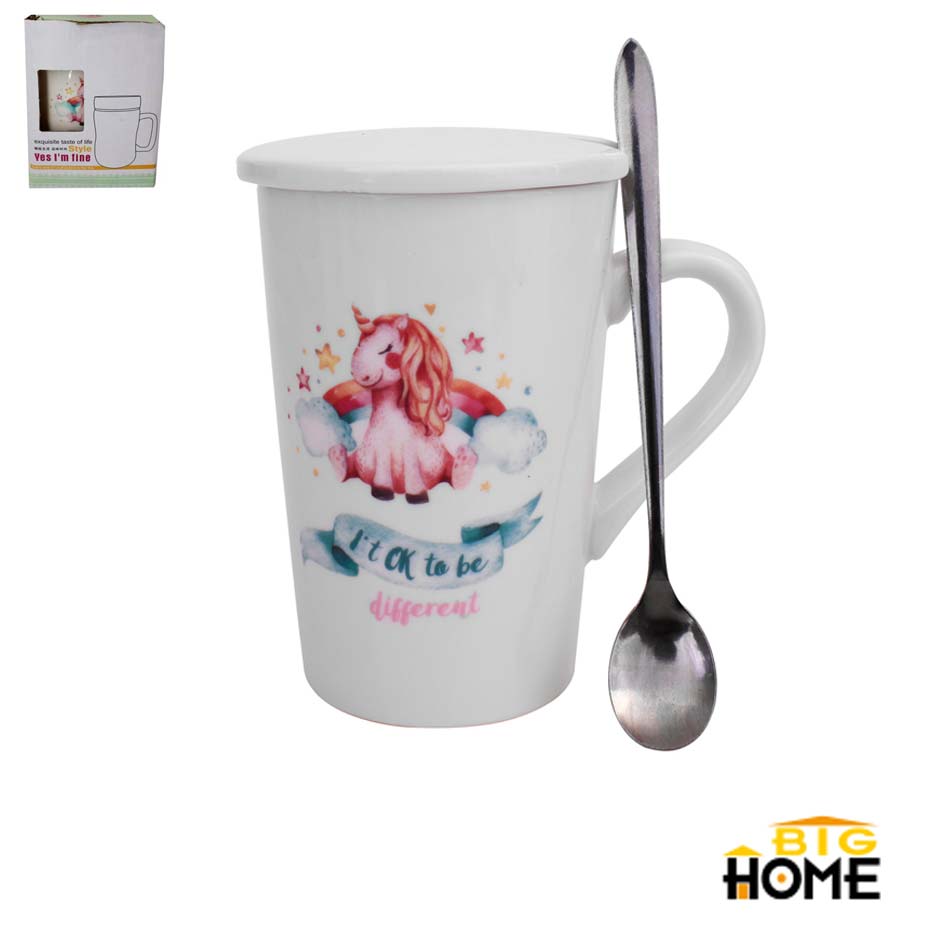 Jarro Big-Home Con Tapa Cuchara Unicorn Big-201811