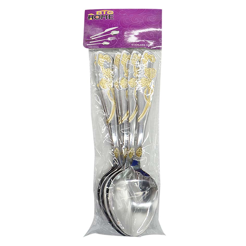 Cuchara Cena Labrado Rosas X6 Piezas Mia-8888