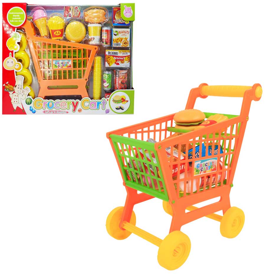 Carrito Compras Con Accesorios Grocery Cart H22609