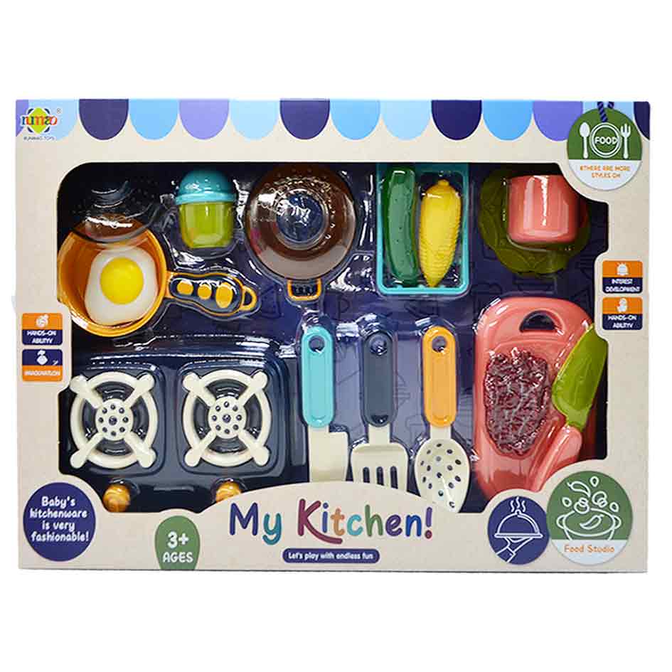 Set Cocina Con Estufa Y Alimentos My Kitchen Rm82015