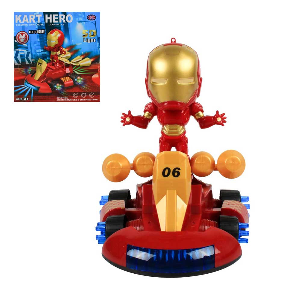 Muñeco Con Luz Son Kart Hero Nr617-76
