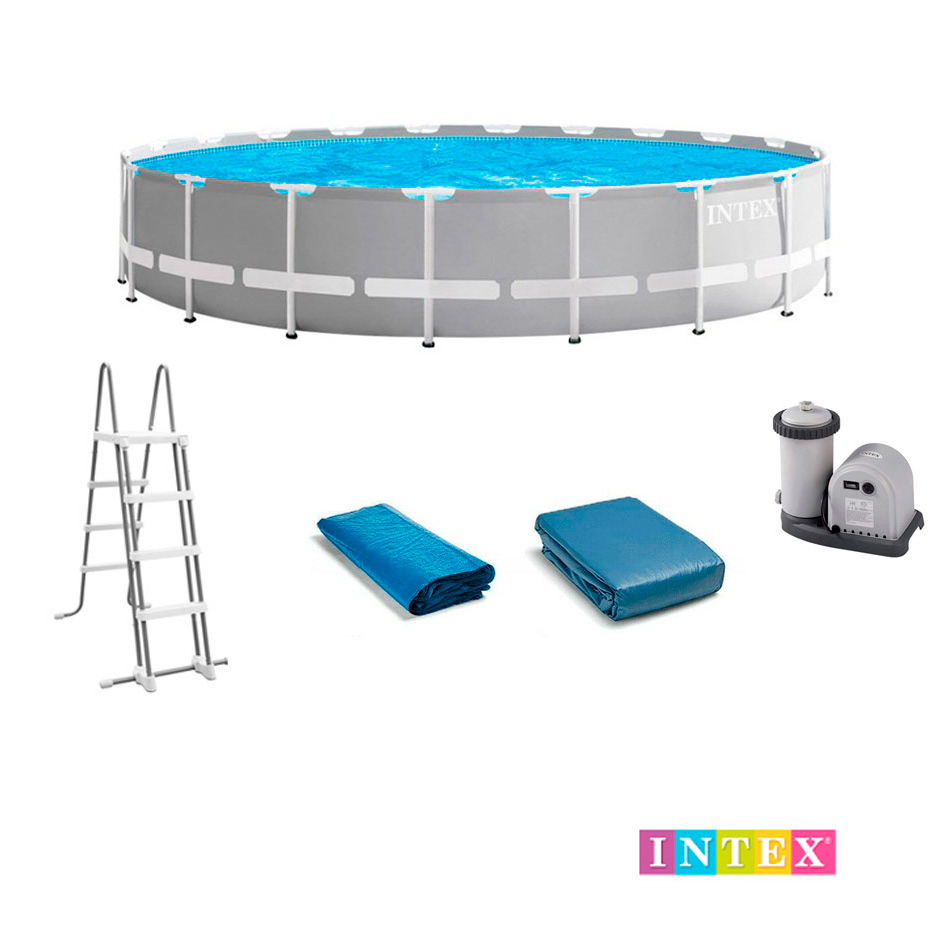 Piscina Desmontable Prism Frame Con Accesorios 132X610Cm 8638Gal Intex 26755Ep