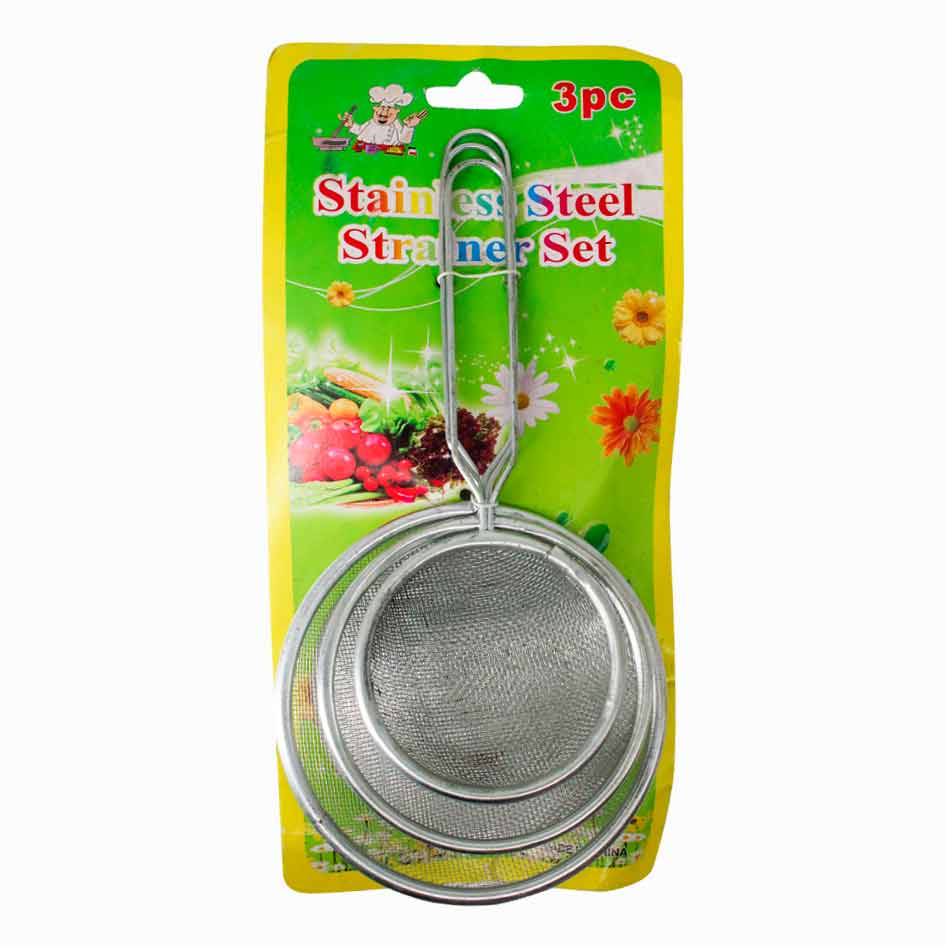Colador de Metal 3 Piezas Mia-5164