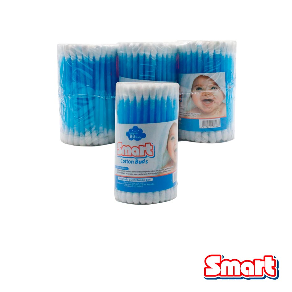 Cotonete de Plástico 80pzs Smart BUC-80 /488067