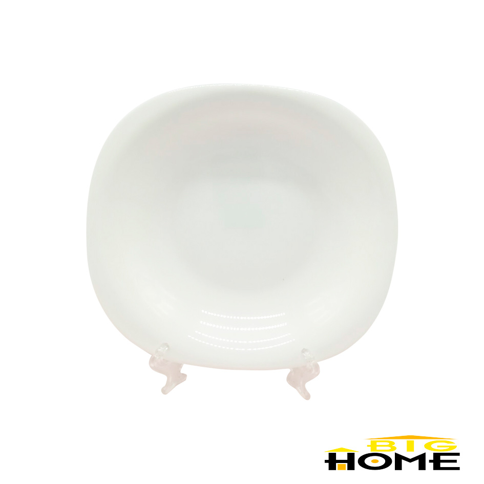 Plato Tendido Opal Cuadrado 9" Big Home Blanco FFSP90/6