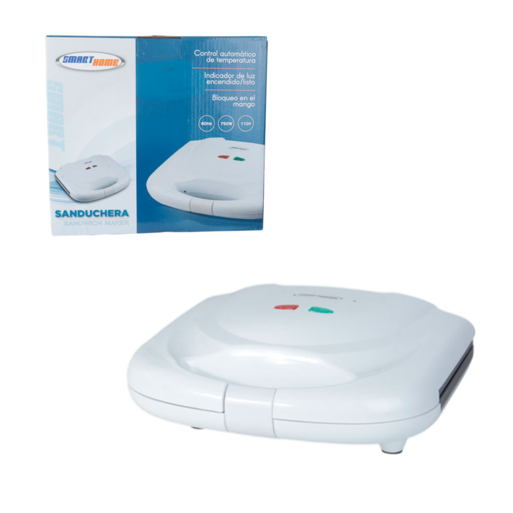 Sanduchera 750W Blanca Smart Home ST-19