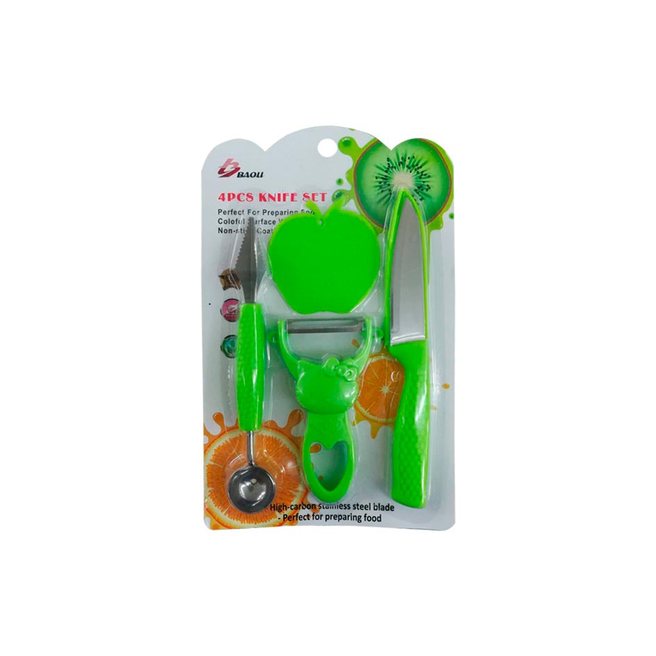 Set Cortador P/Frutas 4 Piezas Mia-5601