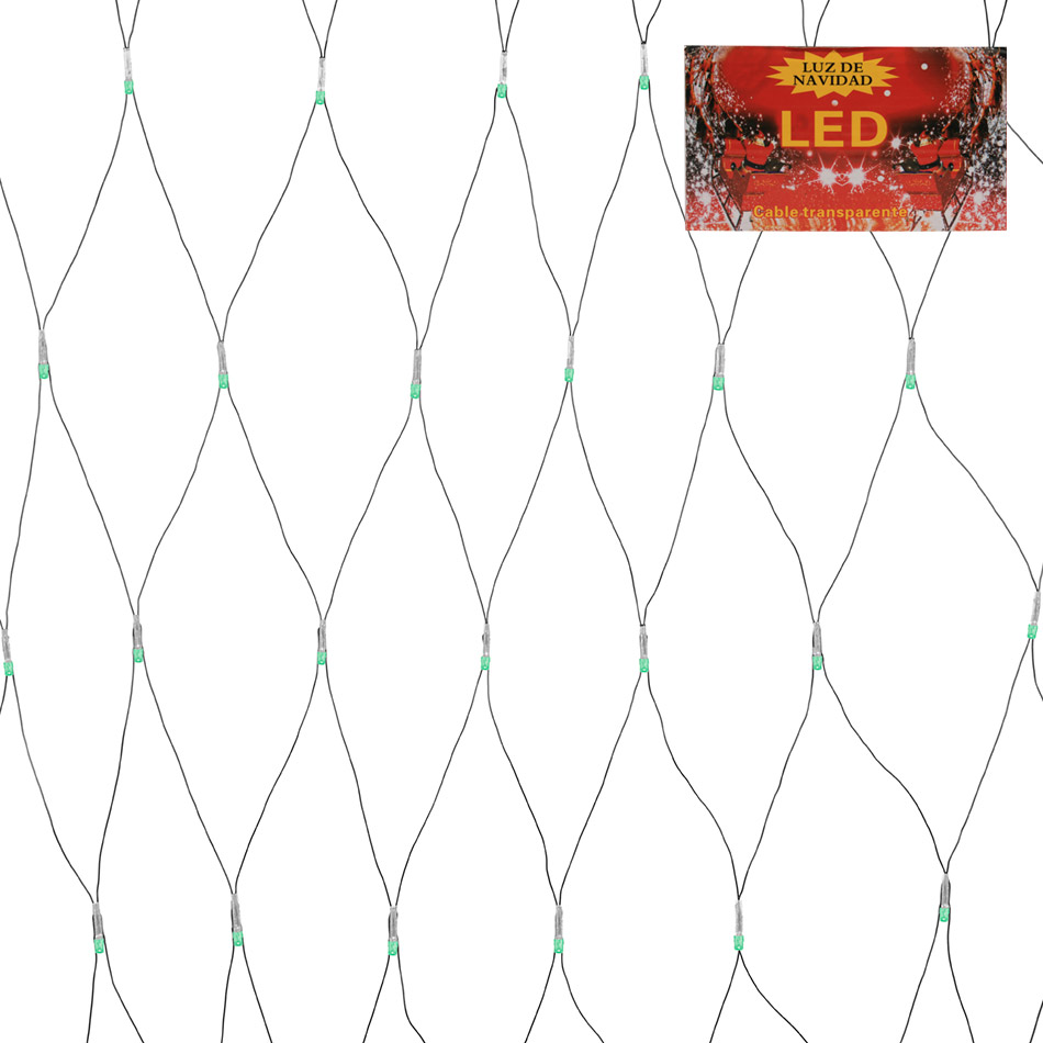 Luces Navidad Led Malla 320L Mia-4220V Verde