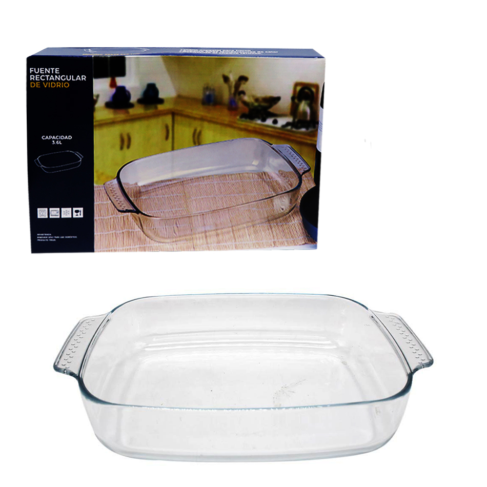 Pyrex Molde Refractario Rectangular 3.6L 8106 Big Home