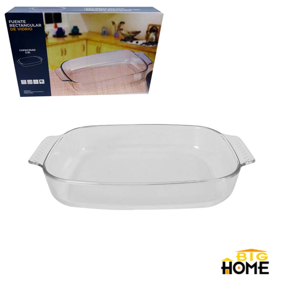 Pyrex Molde Refractario Rectangular 2.8L 8106-2 Big Home