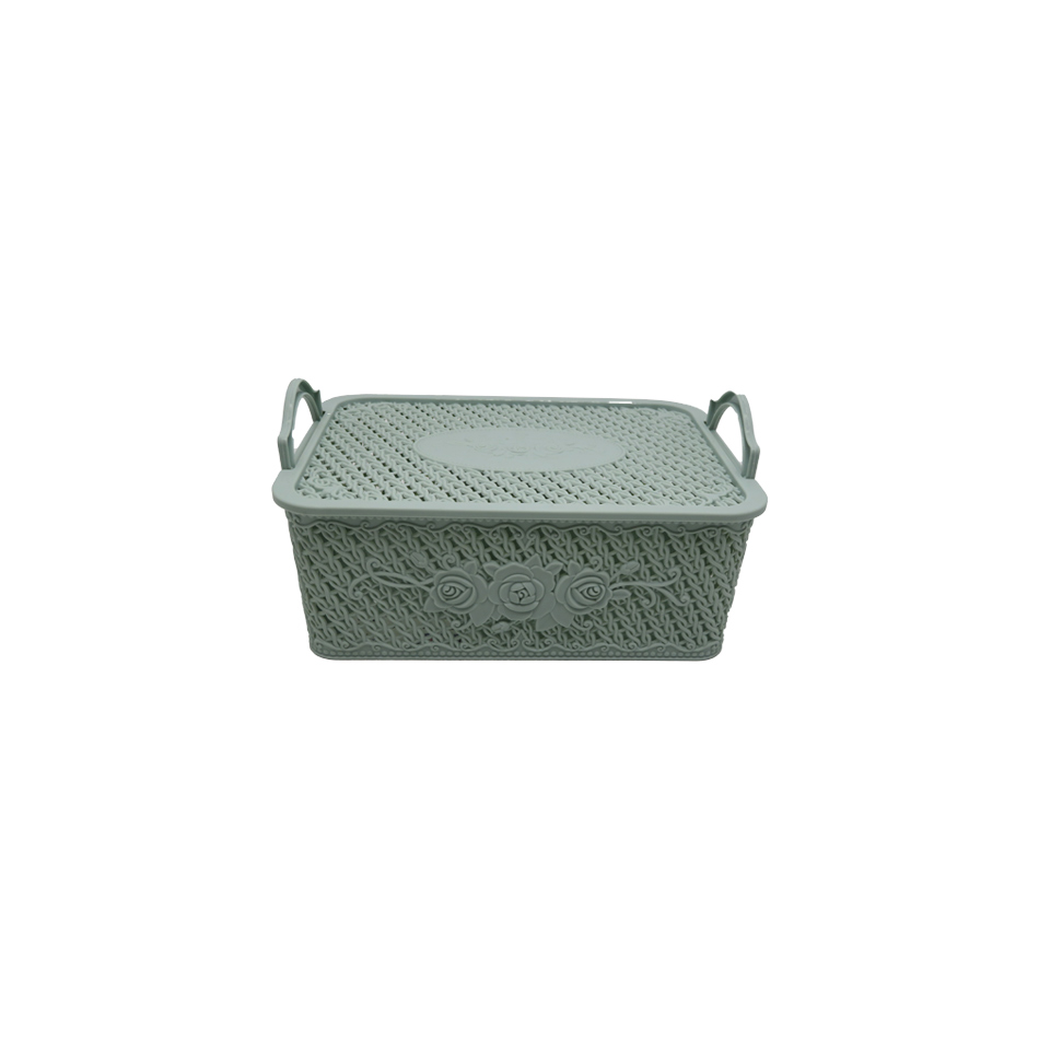 Canastilla Con Tapa Rectangular Surtido Mia-8530