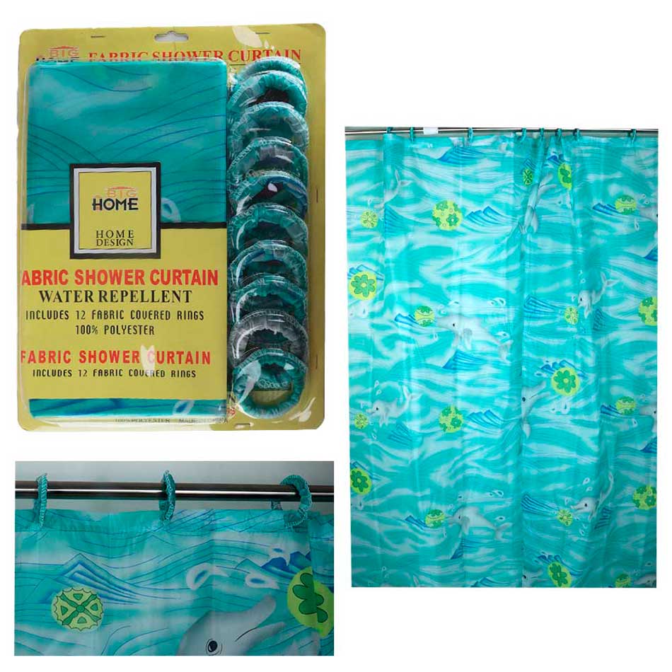 Cortina Para Baño Poli 180X180Cm Big Home 16891-2