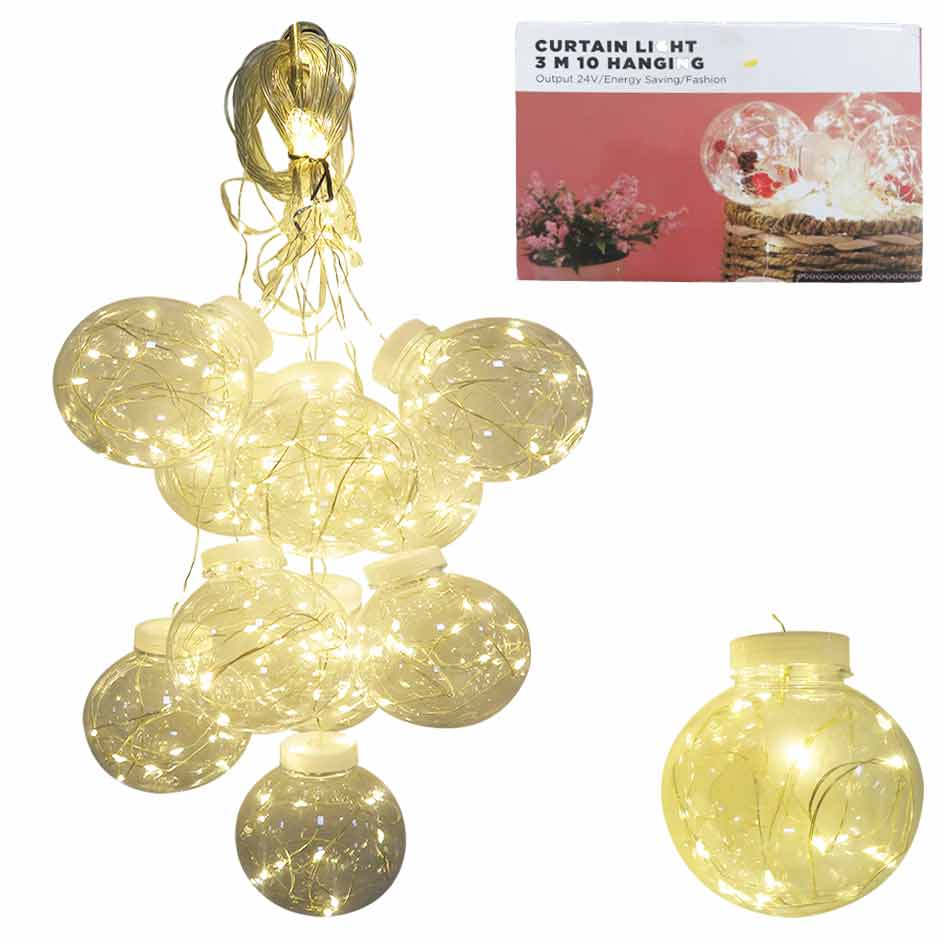 Luces Navidad Led Esfera Calida 3M Mia-7163