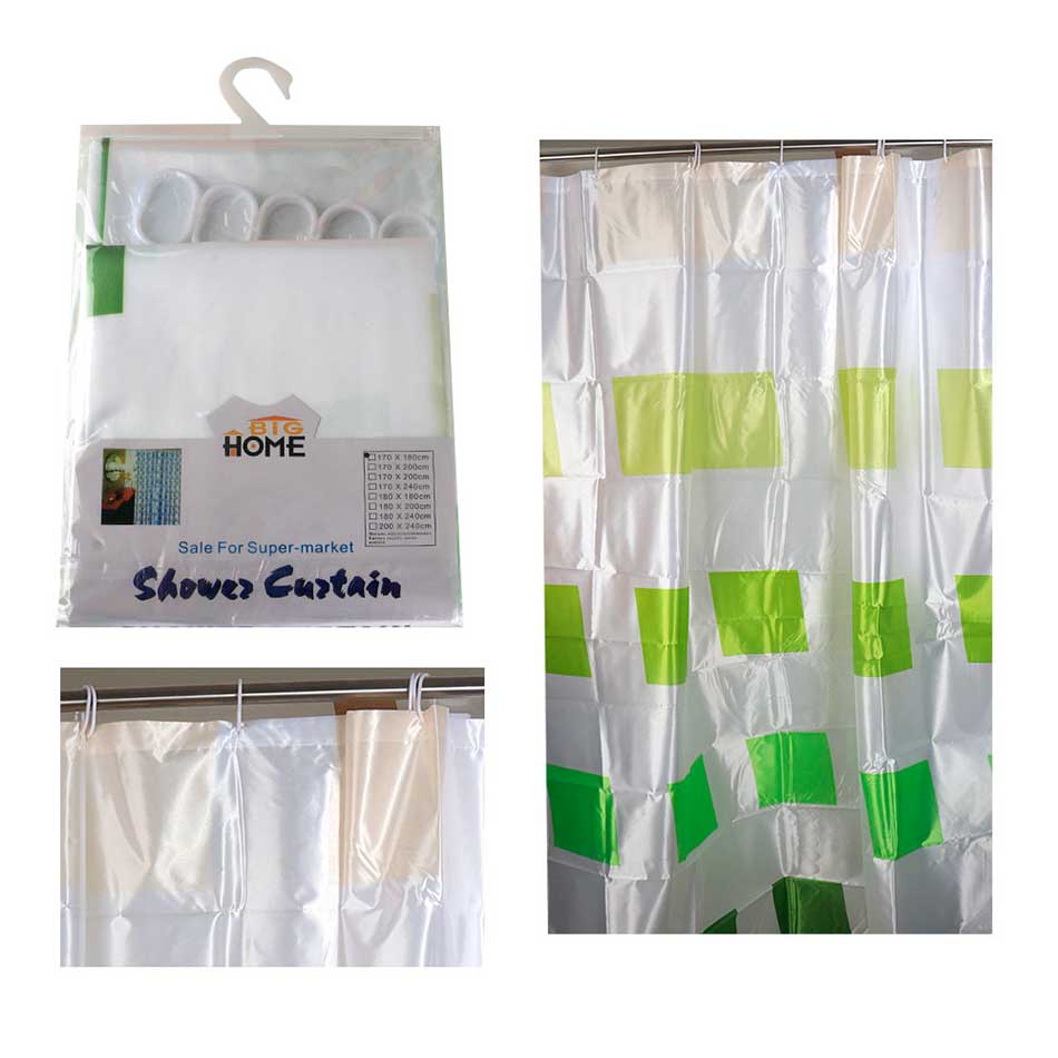 Cortina Para Baño Pvc 180X170 Big Home 16891-3