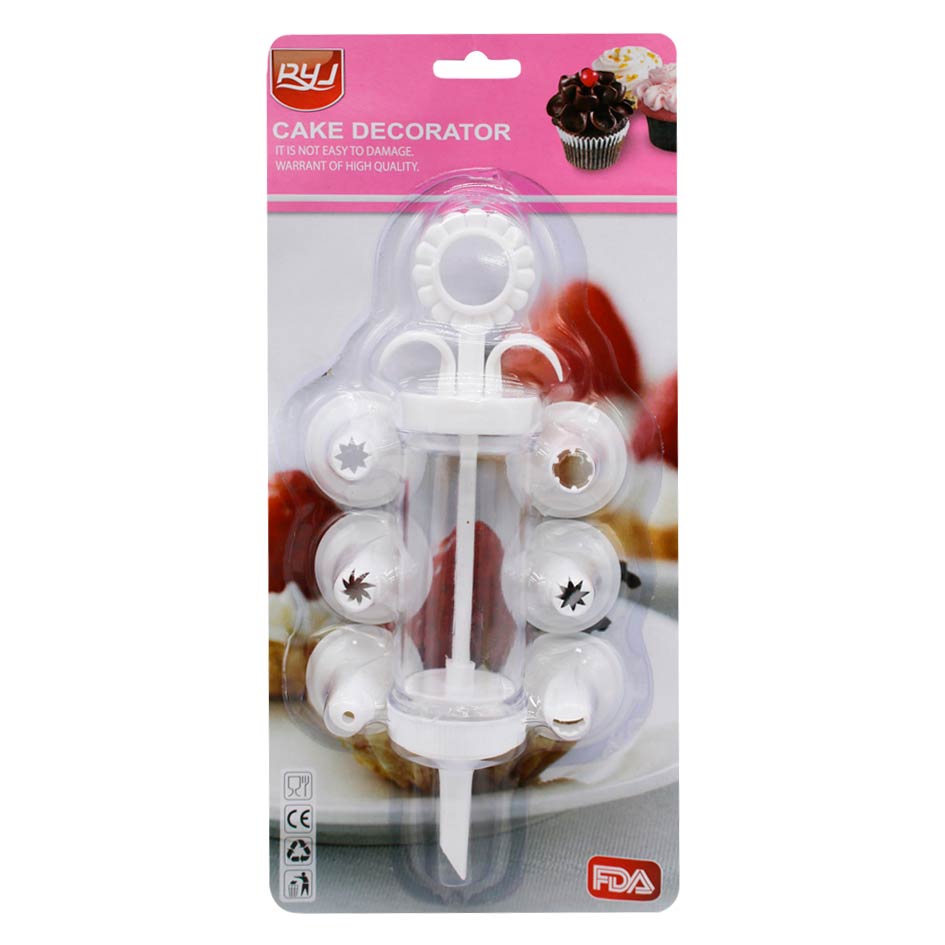 Manga Pastelera Y Boquilla 7 Piezas Mia-7980