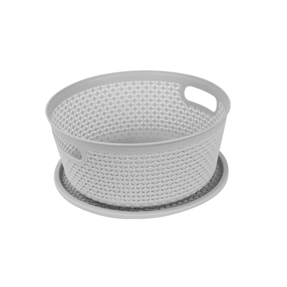 Canastilla Plástica Con Tapa Red Mia-8655