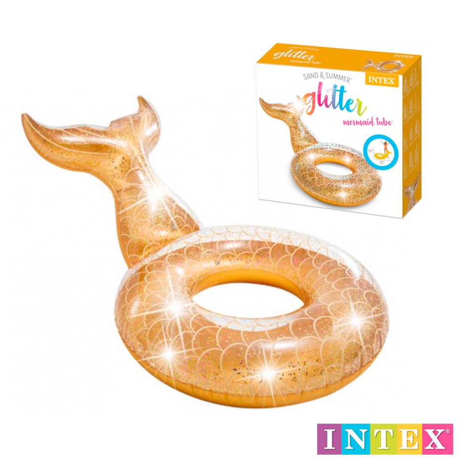 Flotador Vinilo Cola Sirena 79X147Cm Intex 56258Eu